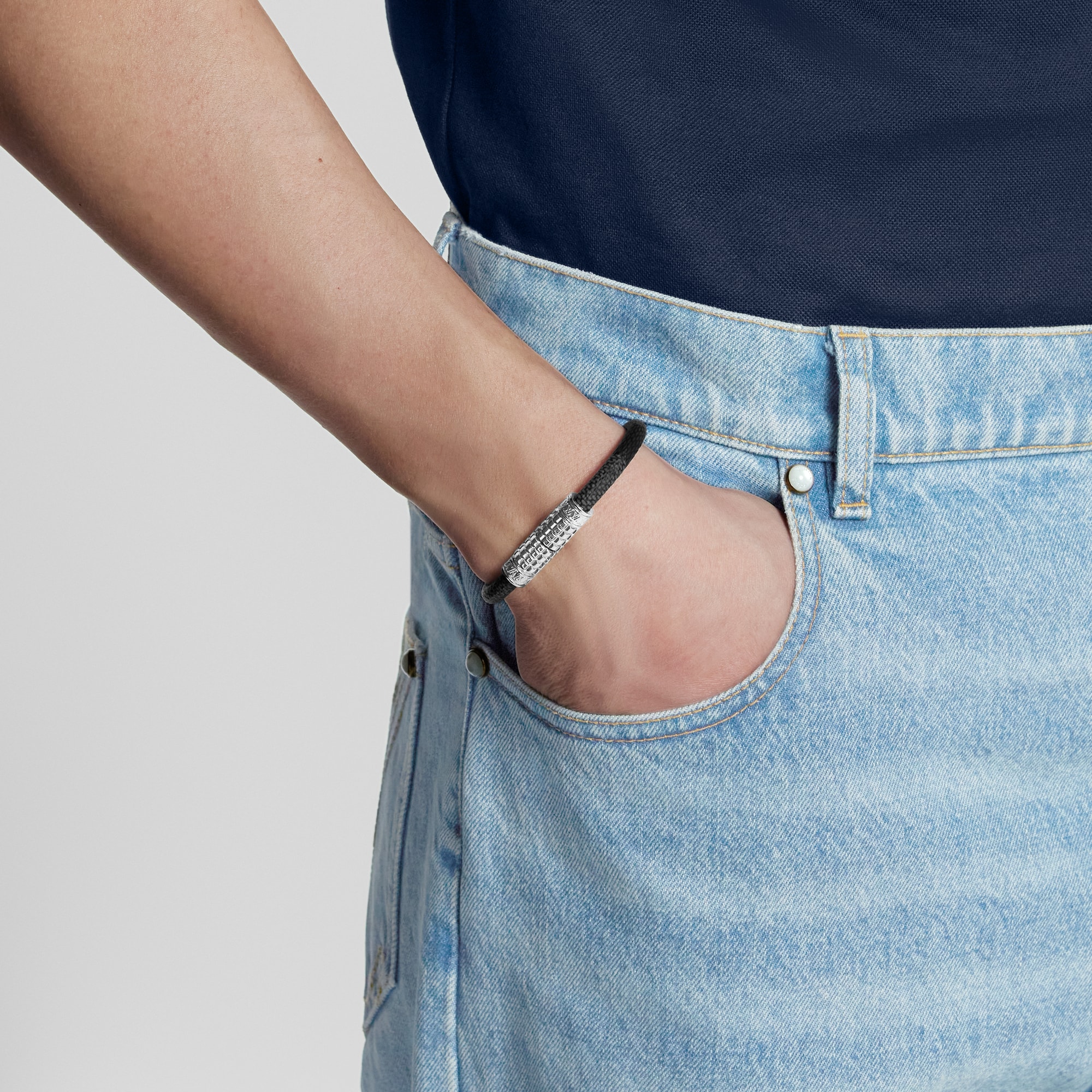 Digit Bracelet Damier Graphite Canvas - Luxury Fashion Jewellery